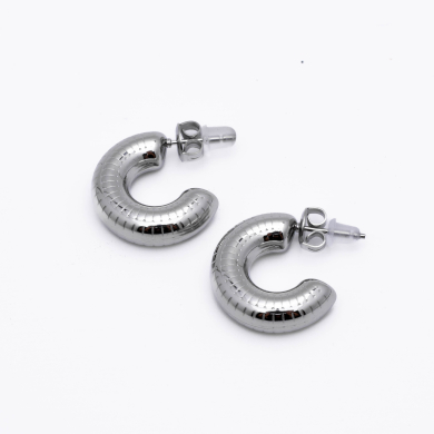 ARETES ZO14487E/20*16MM PLATEADO Acero Inxidable F25