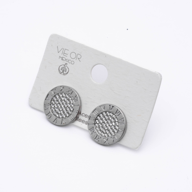 ARETES ZO14857E PLATEADO Acero Inxidable F52