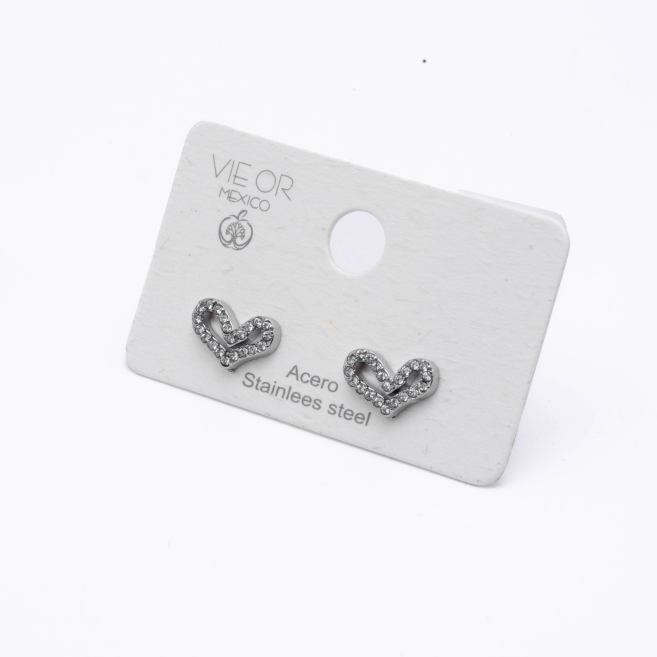 ARETES ZO14843E PLATEADO Acero Inxidable F53