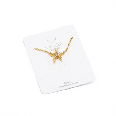 COLLAR ZO14400N DORADO Acero Inoxidable E41