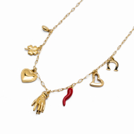 COLLAR ZO13353N DORADO Acero Inoxidable 2D59