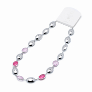 COLLAR ZO13945N PLATEADO ROSA Acero Inoxidable E58
