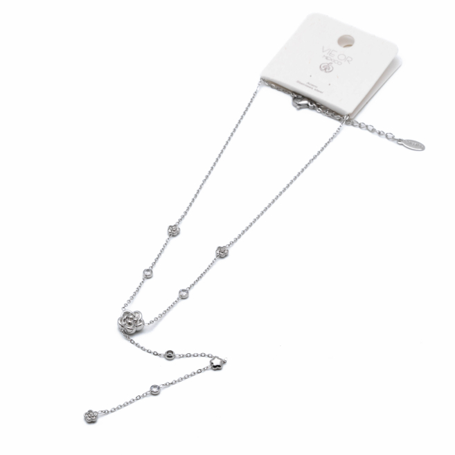 COLLAR ZO13428N PLATEADO Acero Inxidable 2D49