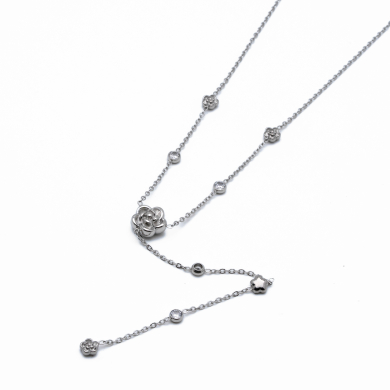 COLLAR ZO13428N PLATEADO Acero Inxidable 2D49