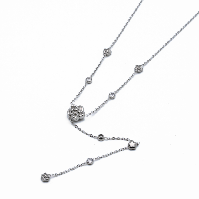 COLLAR ZO13428N PLATEADO Acero Inxidable 2D49