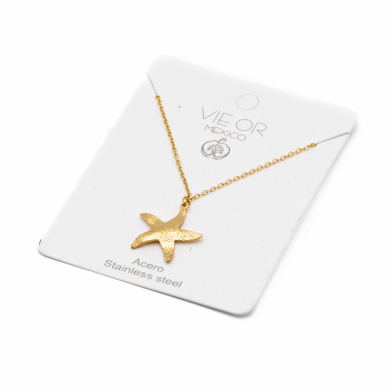 COLLAR ZO13185N180 DORADO Acero Inoxidable E22