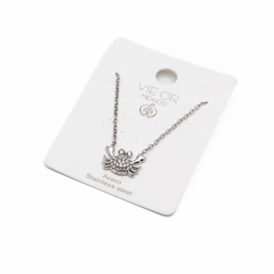 COLLAR ZO14399N250 PLATEADO Acero Inoxidable E41