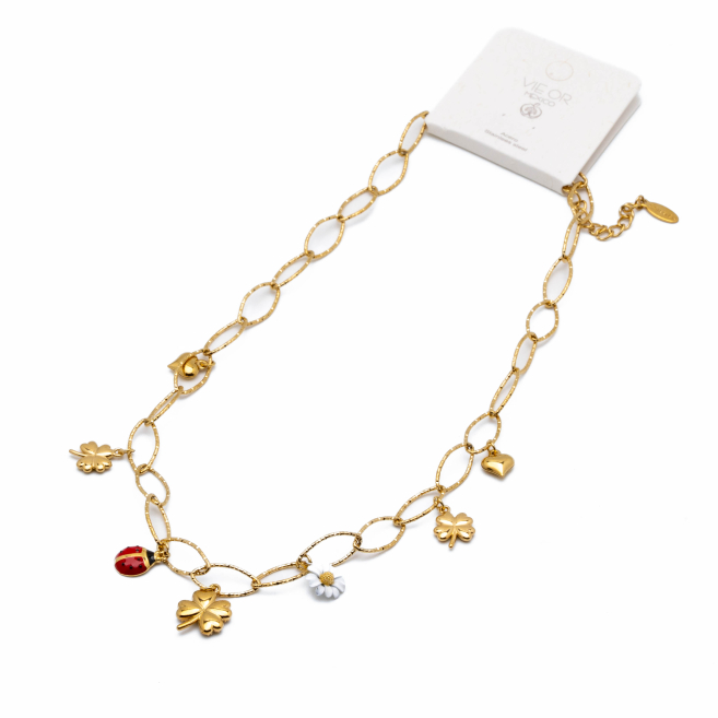 COLLAR ZO13391N DORADO Acero Inoxidable 2D410