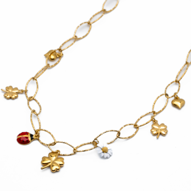 COLLAR ZO13391N DORADO Acero Inoxidable 2D410