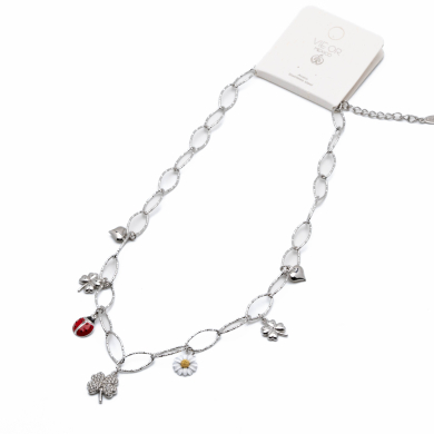 COLLAR ZO13391N PLATEADO Acero Inoxidable 2D410