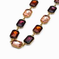 COLLAR ZO13850N DORADO MARRON Acero Inoxidable E46