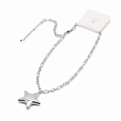 COLLAR ZO13791N PLATEADO Acero Inoxidable 2D310