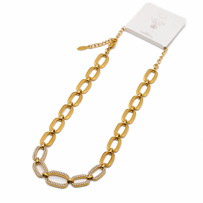 COLLAR ZO13529N DORADO Acero Inxidable E43