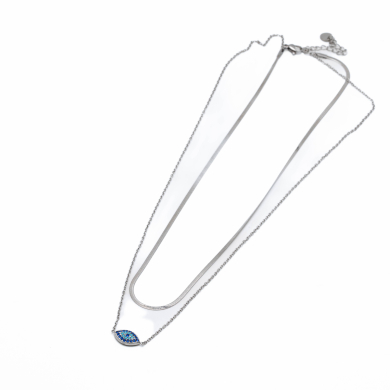 COLLAR ZO13863N PLATEADO Acero Inoxidable 2D37