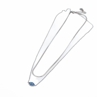 COLLAR ZO13863N PLATEADO Acero Inoxidable 2D37