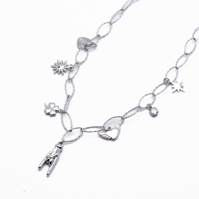 COLLAR ZO13379N PLATEADO Acero Inoxidable 2D57