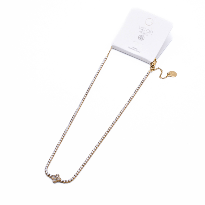 COLLAR ZO12838N DORADO Acero Inxidable 2D17