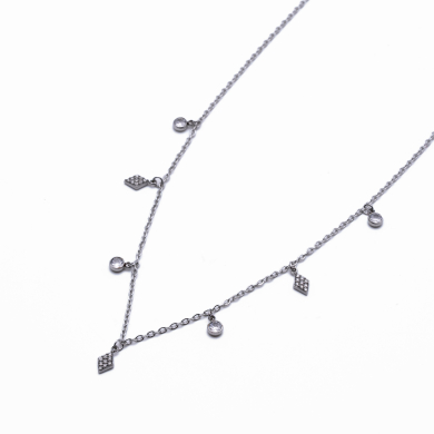 COLLAR ZO14909N PLATEADO Acero Inxidable 2D210