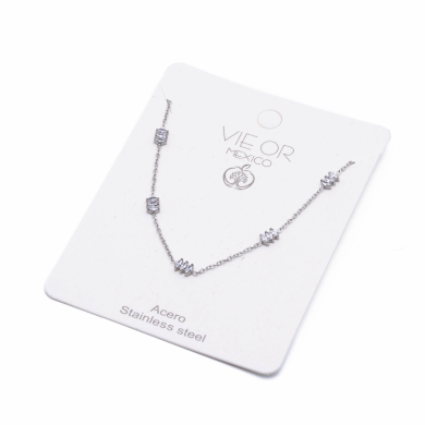 COLLAR ZO13704N PLATEADO Acero Inoxidable E41