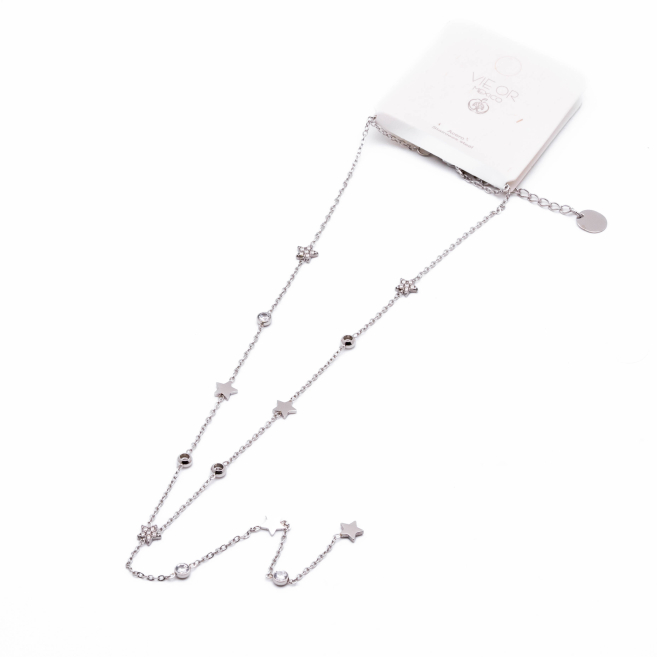 COLLAR ZO14577N PLATEADO Acero Inxidable 2D110