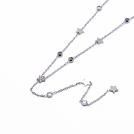 COLLAR ZO14577N PLATEADO Acero Inxidable 2D110