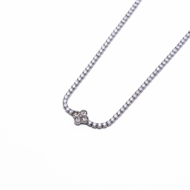 COLLAR ZO12838N PLATEADO Acero Inxidable 2D17