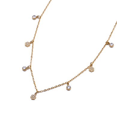 COLLAR ZO14903N DORADO Acero Inxidable 2D210