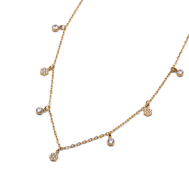 COLLAR ZO14903N DORADO Acero Inxidable 2D210