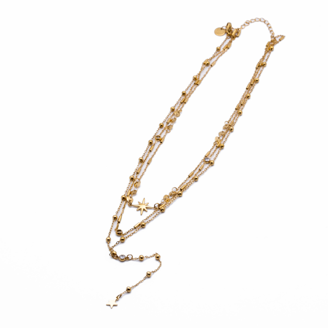 COLLAR ZO14095N DORADO Acero Inxidable 2D47