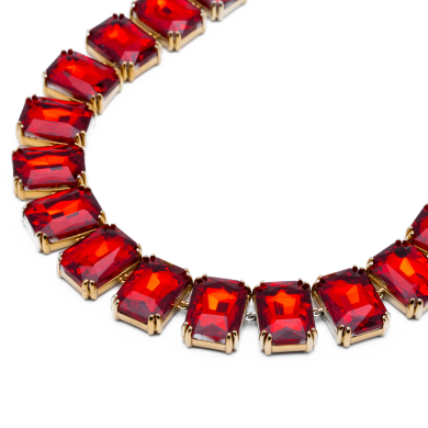 COLLAR ZO13543N DORADO ROJO Acero Inxidable E48