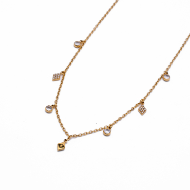 COLLAR ZO14909N DORADO Acero Inxidable 2D210