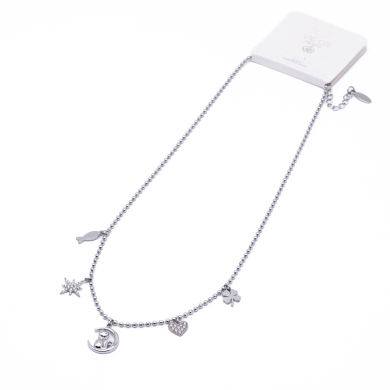 COLLAR ZO13412N PLATEADO Acero Inoxidable 2D47