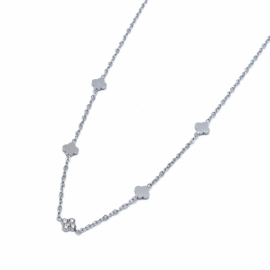 COLLAR ZO13694N PLATEADO Acero Inxidable 2D110