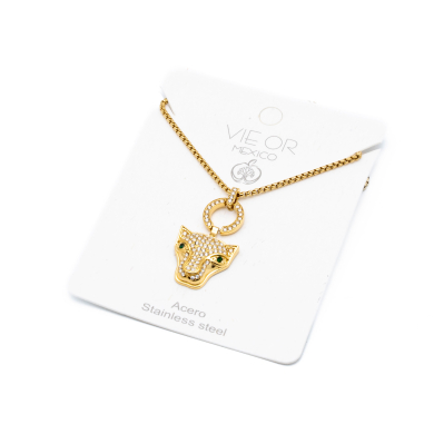 COLLAR ZO14536N DORADO Acero Inoxidable E41