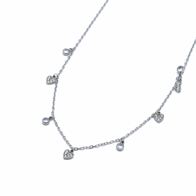 COLLAR ZO14913N PLATEADO Acero Inxidable 2D210