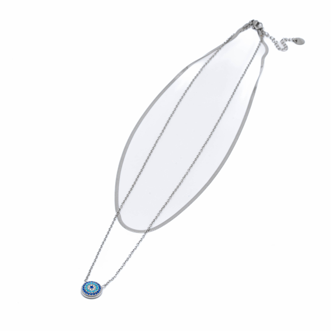 COLLAR ZO13861N PLATEADO Acero Inoxidable 2D37