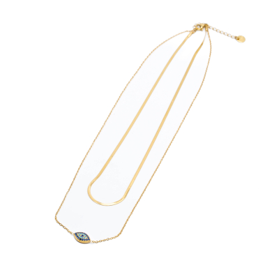 COLLAR ZO13863N DORADO Acero Inoxidable 2D37