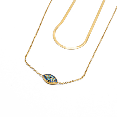 COLLAR ZO13863N DORADO Acero Inoxidable 2D37