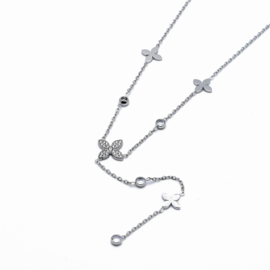 COLLAR ZO14070N PLATEADO Acero Inxidable 2D49