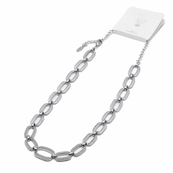 COLLAR ZO13529N PLATEADO Acero Inxidable E43