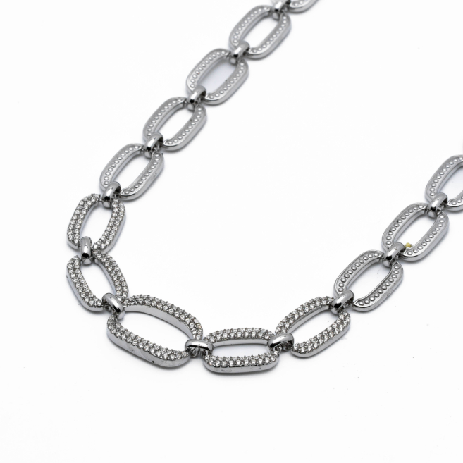 COLLAR ZO13529N PLATEADO Acero Inxidable E43