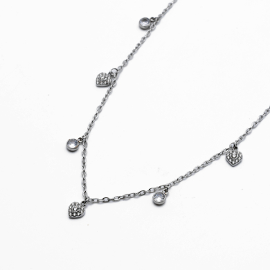 COLLAR ZO14919N PLATEADO Acero Inxidable 2D210