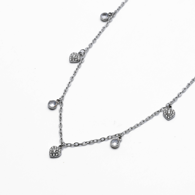 COLLAR ZO14919N PLATEADO Acero Inxidable 2D210