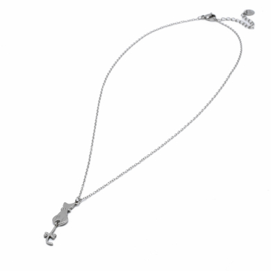 COLLAR ZO14028N PLATEADO Acero Inoxidable E41