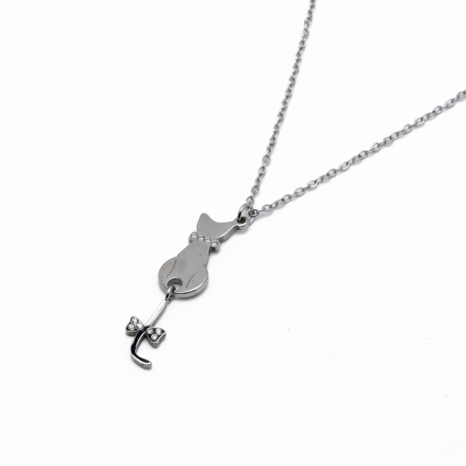 COLLAR ZO14028N PLATEADO Acero Inoxidable E41