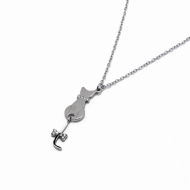COLLAR ZO14028N PLATEADO Acero Inoxidable E41