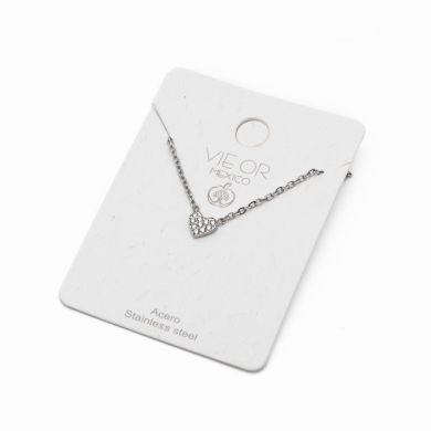 COLLAR ZO4994N PLATEADO Acero Inoxidable E41