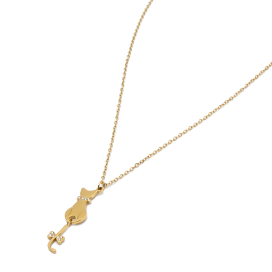 COLLAR ZO14028N DORADO Acero Inoxidable E41