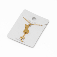 COLLAR ZO14028N DORADO Acero Inoxidable E41