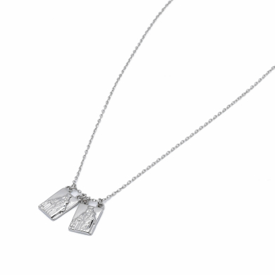 COLLAR ZO10907N250 PLATEADO Acero Inoxidable 2D32